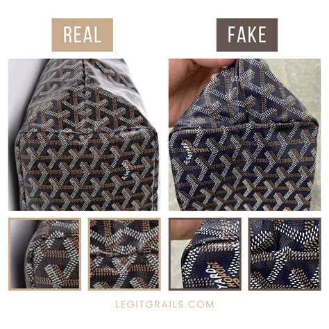 real goyard tote vs fake|how to authenticate goyard.